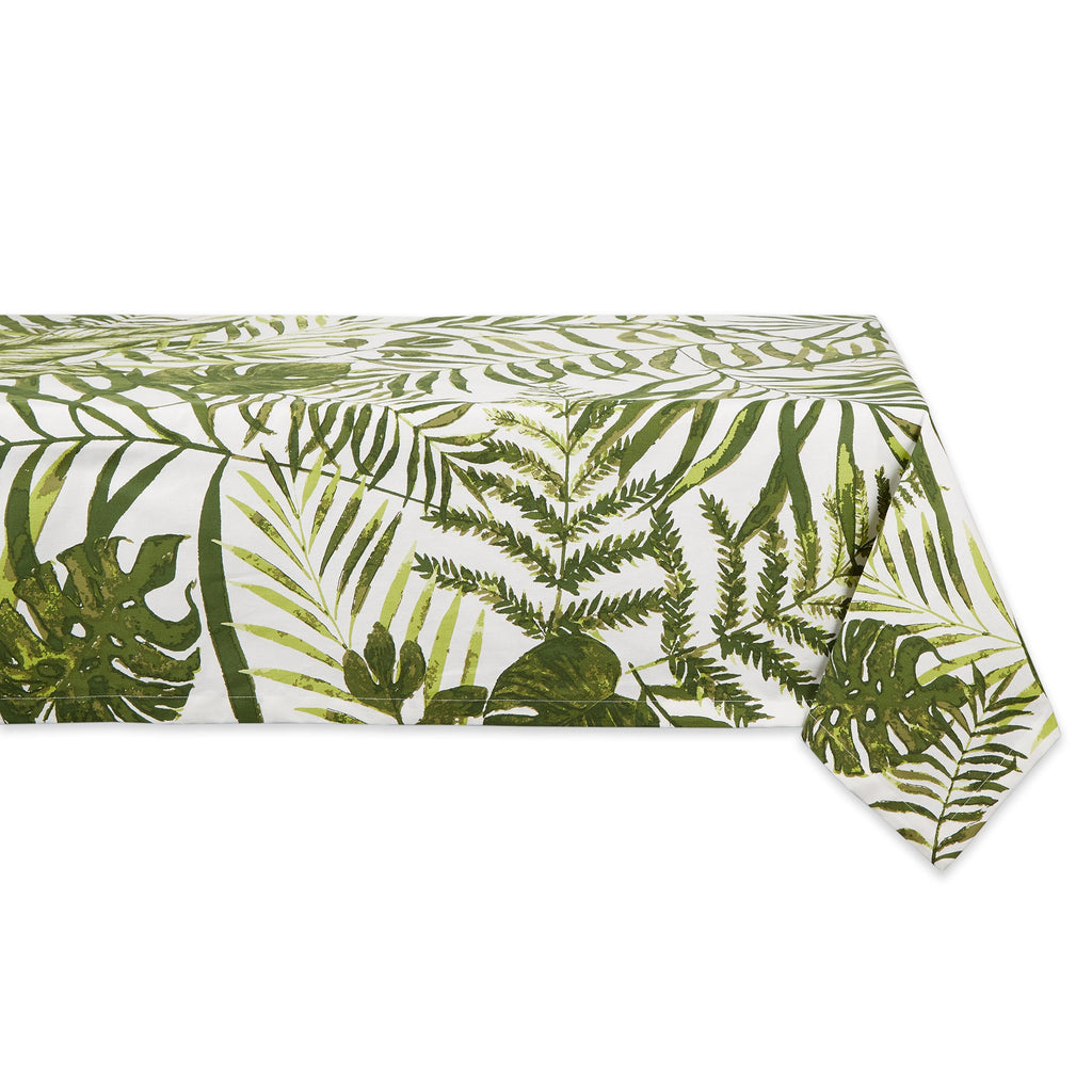 Island Palm Printed Tablecloth -  52 X 52"