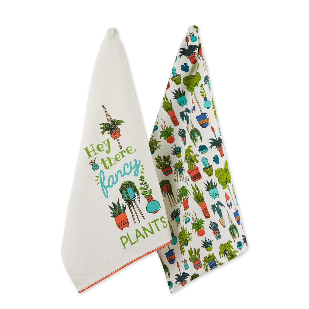 Hey There Fancy Plants Dishtowel Set Of 2