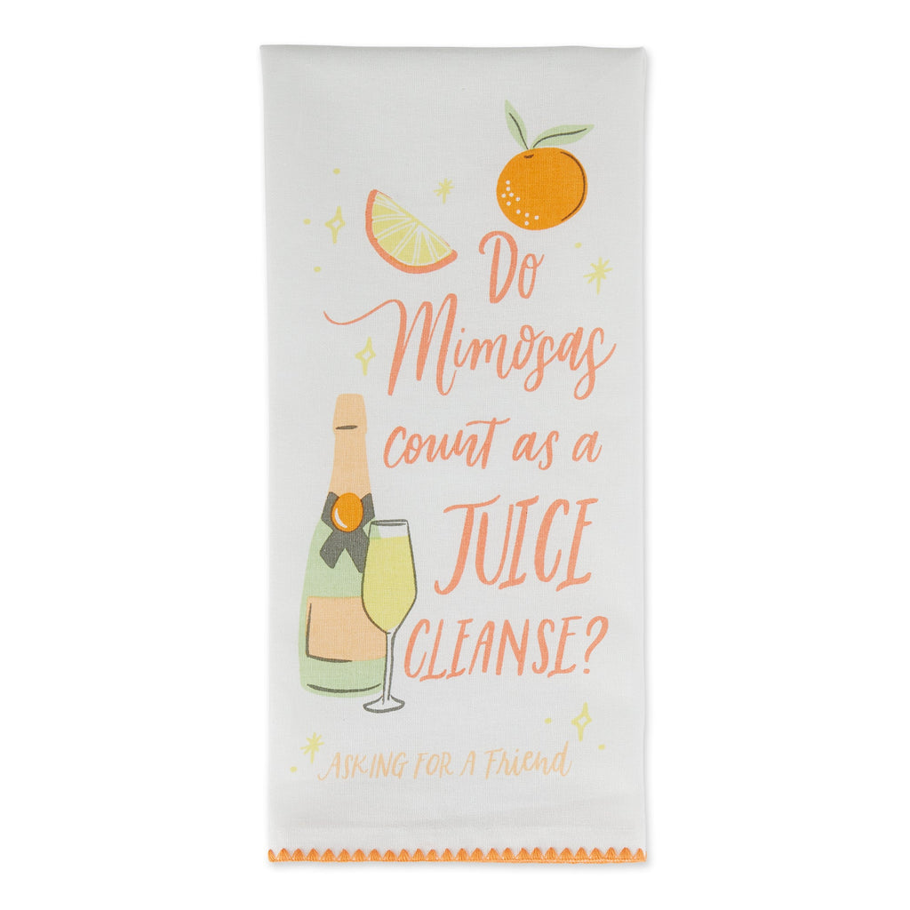 Mimosa Juice Cleanse Dishtowel Set Of 2