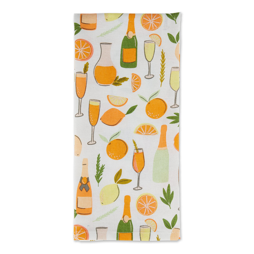 Mimosa Juice Cleanse Dishtowel Set Of 2