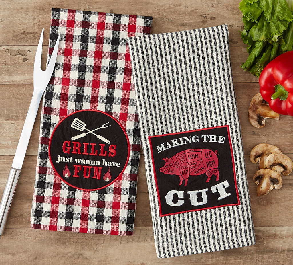 Make the Cut Embellished Dishtowel