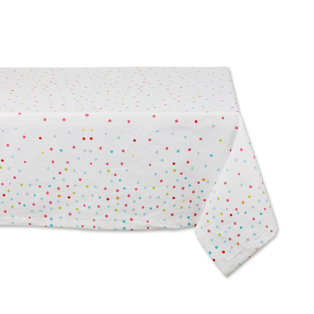 Confetti Toss Print Printed Tablecloth - 52 X 52"