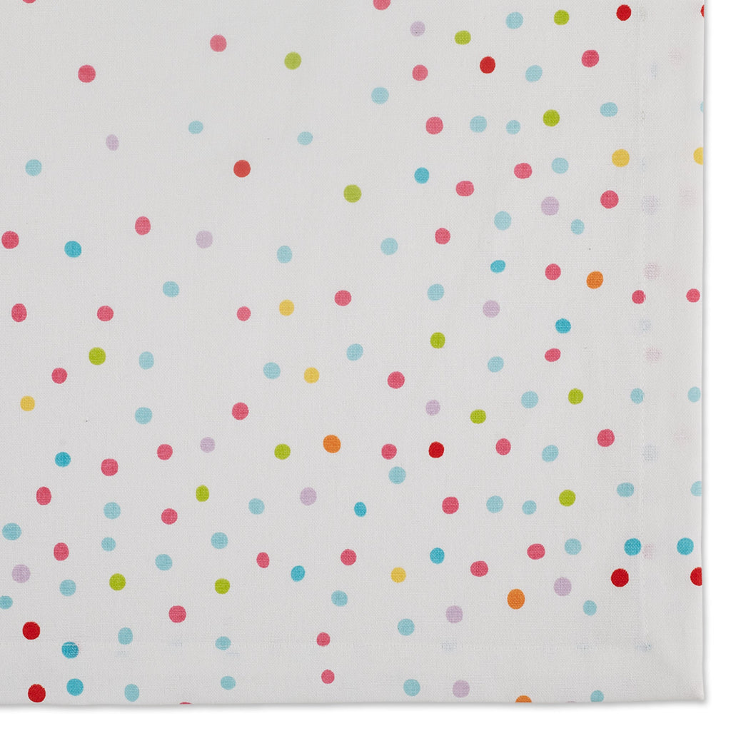 Confetti Toss Print Printed Tablecloth - 52 X 52"