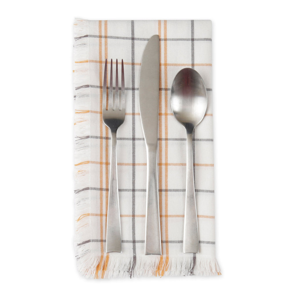 Harvest Windowpane Plaid Napkin