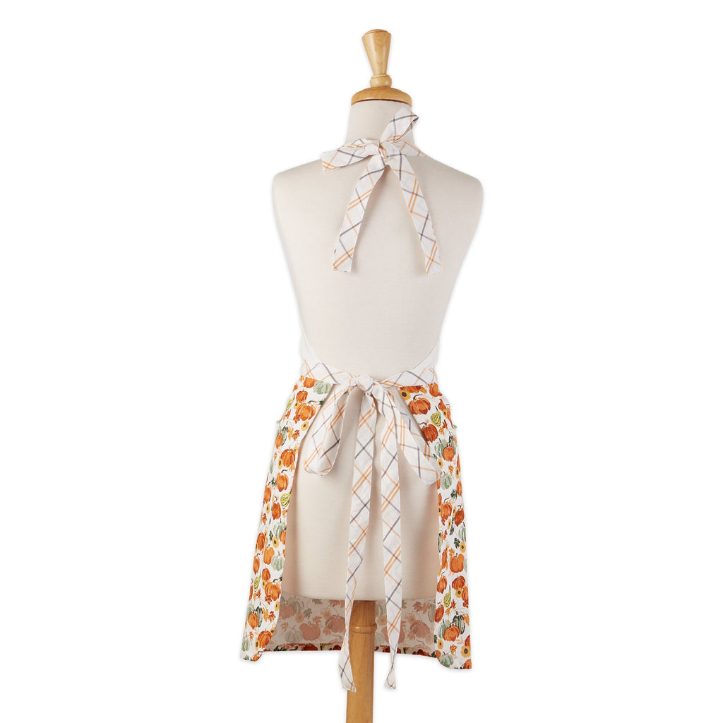 Crazy Pumpkin Lady Printed Apron