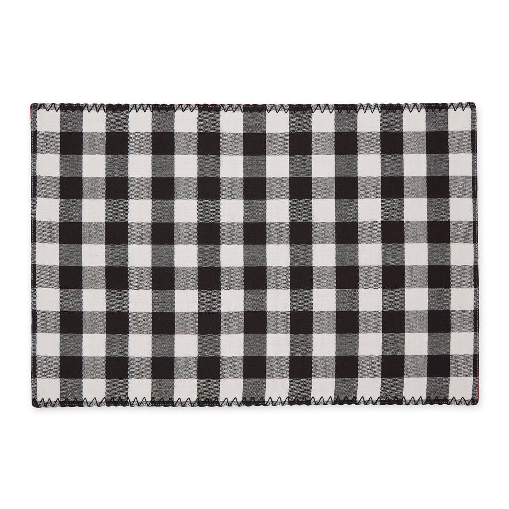 Sleigh Bells Plaid Embellished Placemat