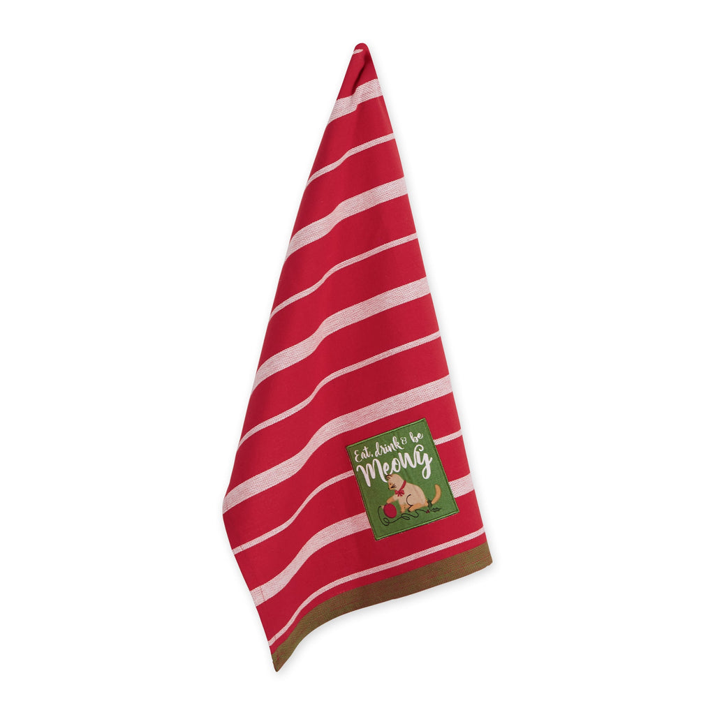 Be Meowy Embellished Dishtowel