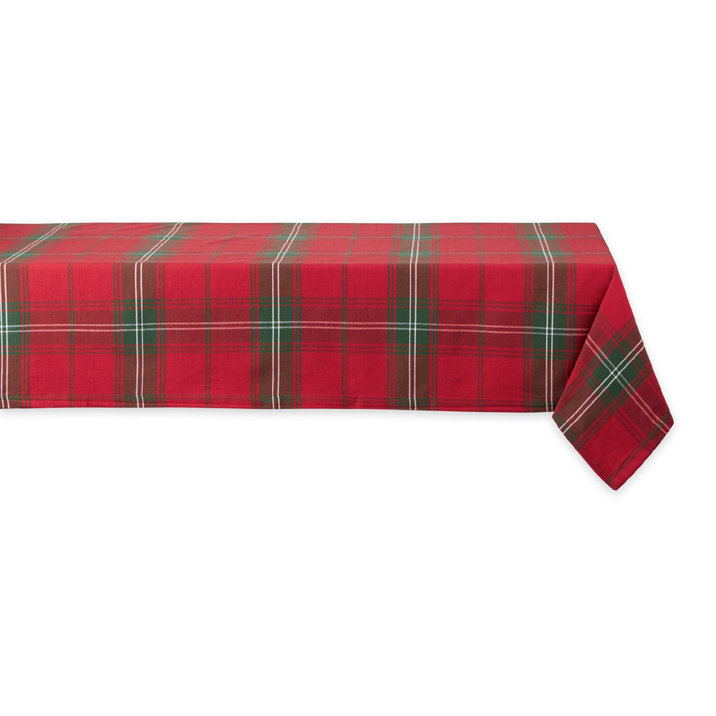 Vintage Tartan Plaid Tablecloth - 52 X 52"