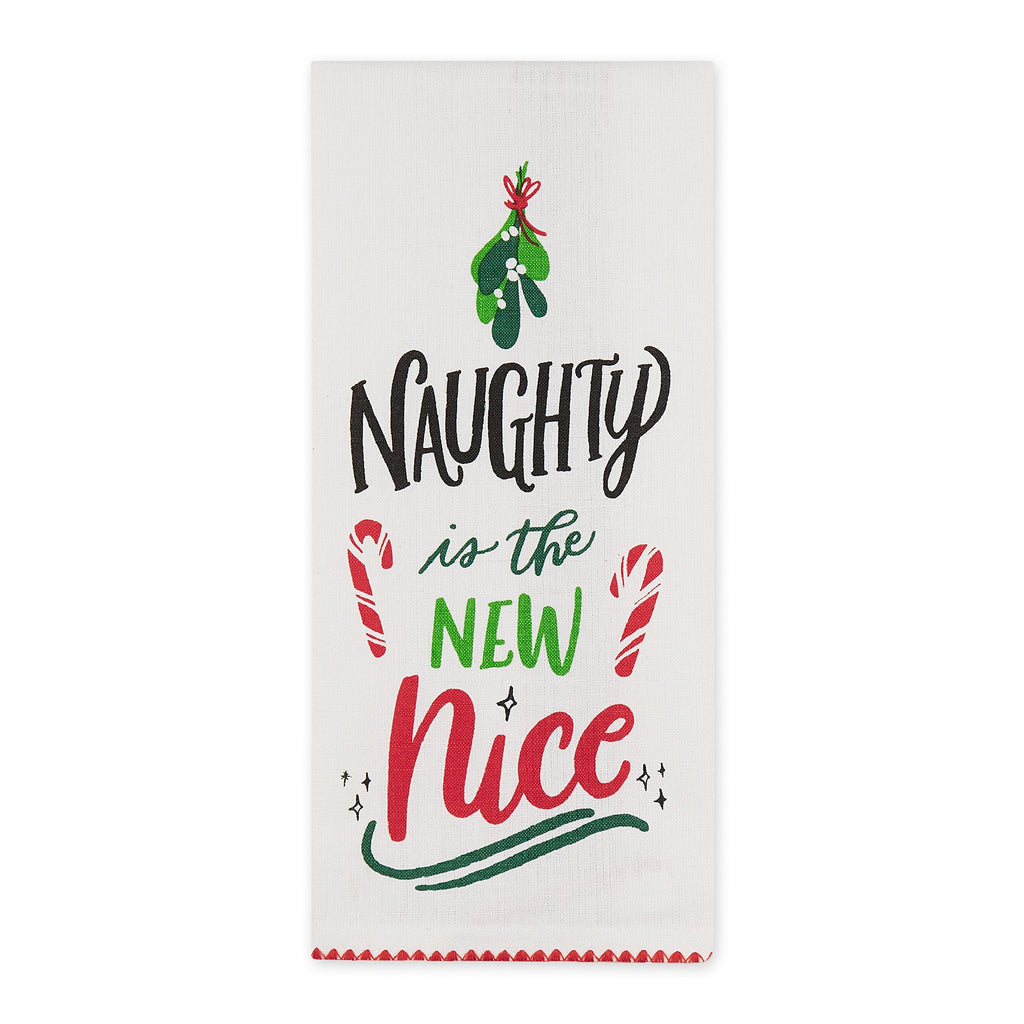 Naughty & Nice Dishtowel Set Of 2