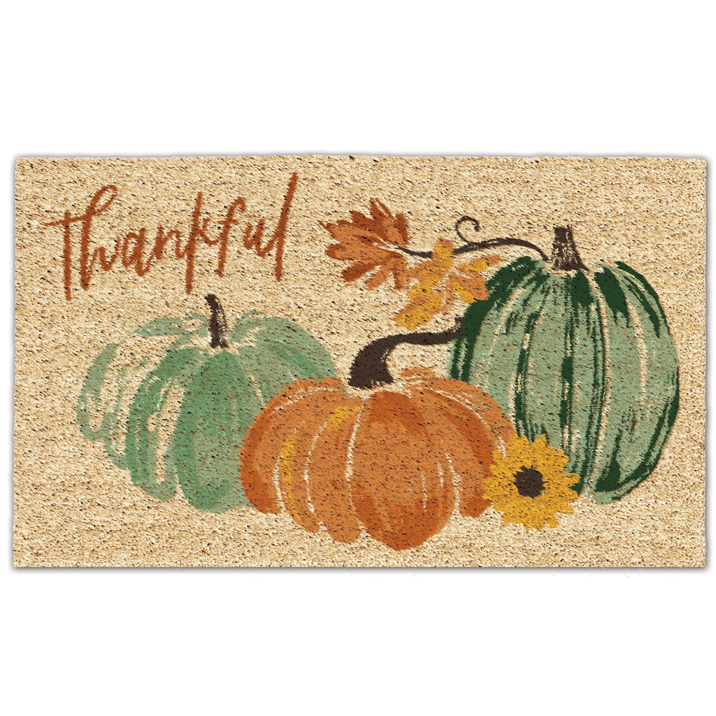 Thankful Pumpkins Doormat