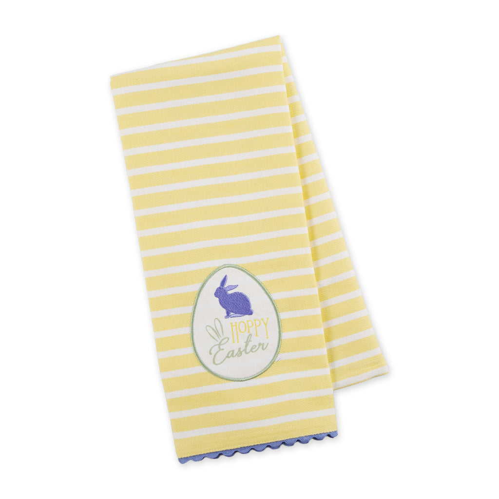 Hoppy Easter Embellished Dishtowel