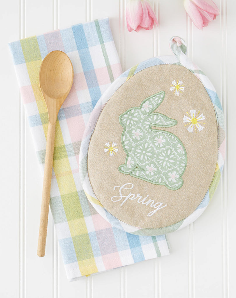 Garden Bunny Potholder Gift Set