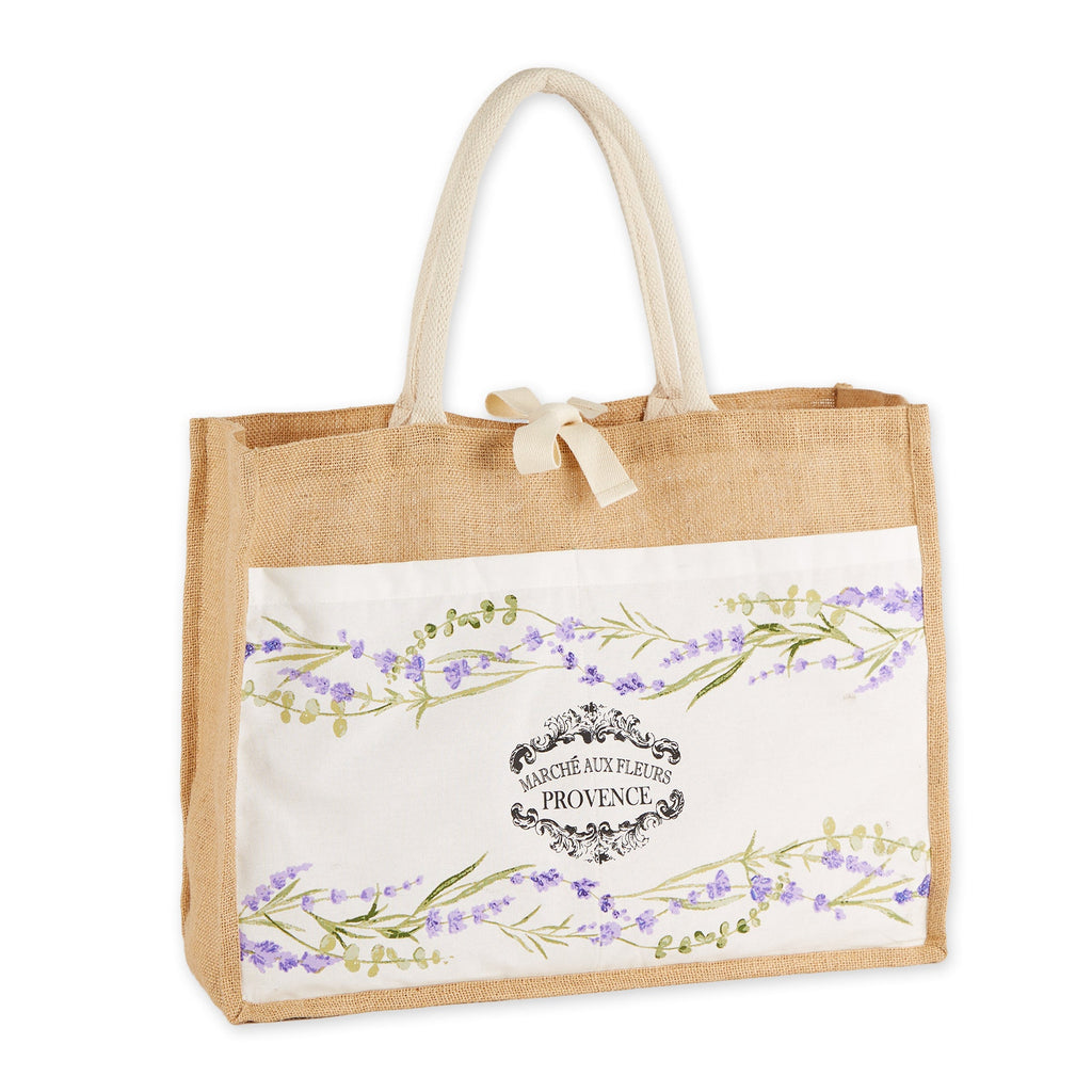 Provence Flower Market Printed Tote