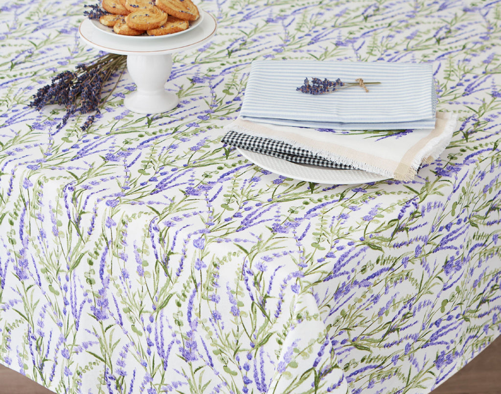 Lavender Fields Printed Tablecloth -  52 x 52"