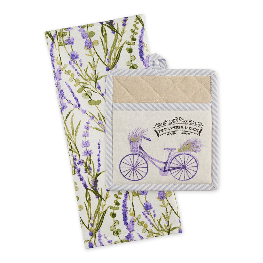 Provence Lavender Potholder Gift Set