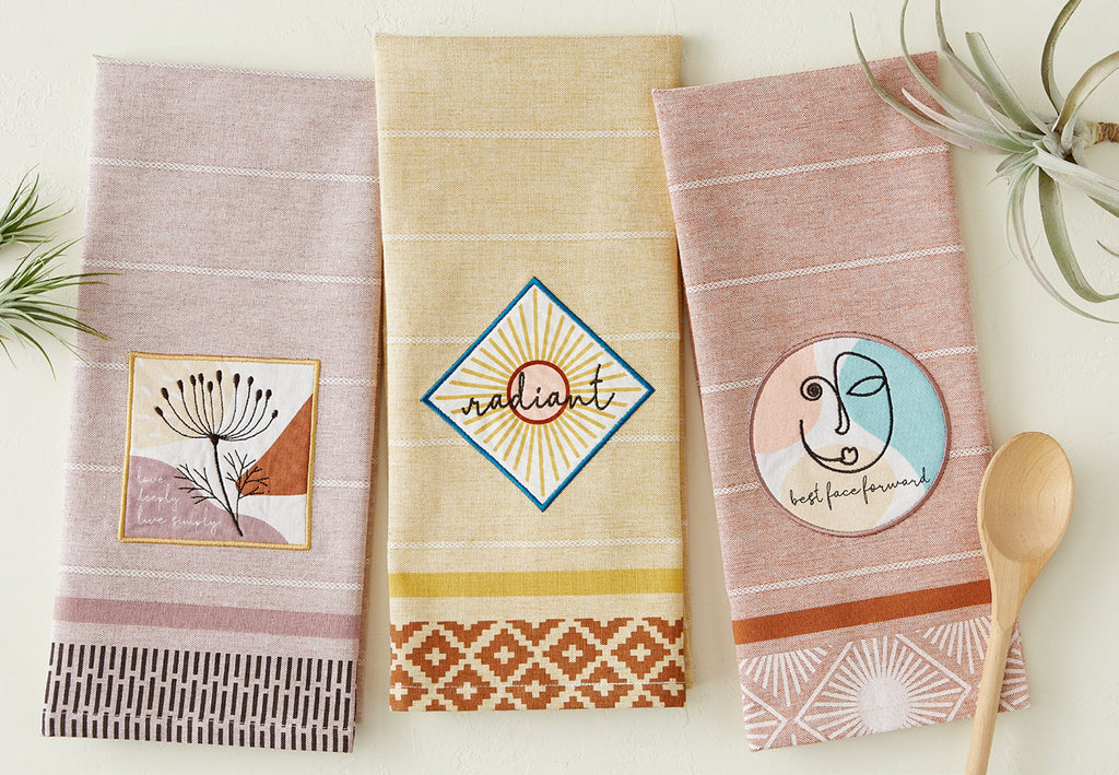 Radiant Embellished Dishtowel