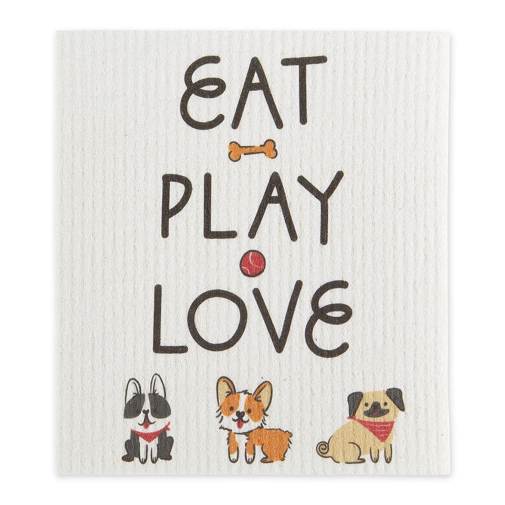 Eat Play Love Swedish Dishcloth