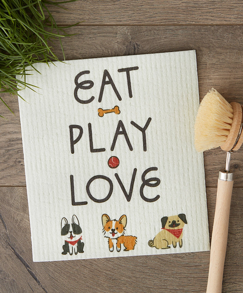 Eat Play Love Swedish Dishcloth