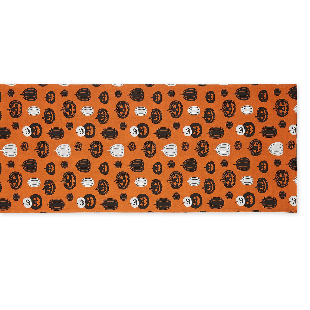 Jack O Lantern Buffalo Check Table Runner