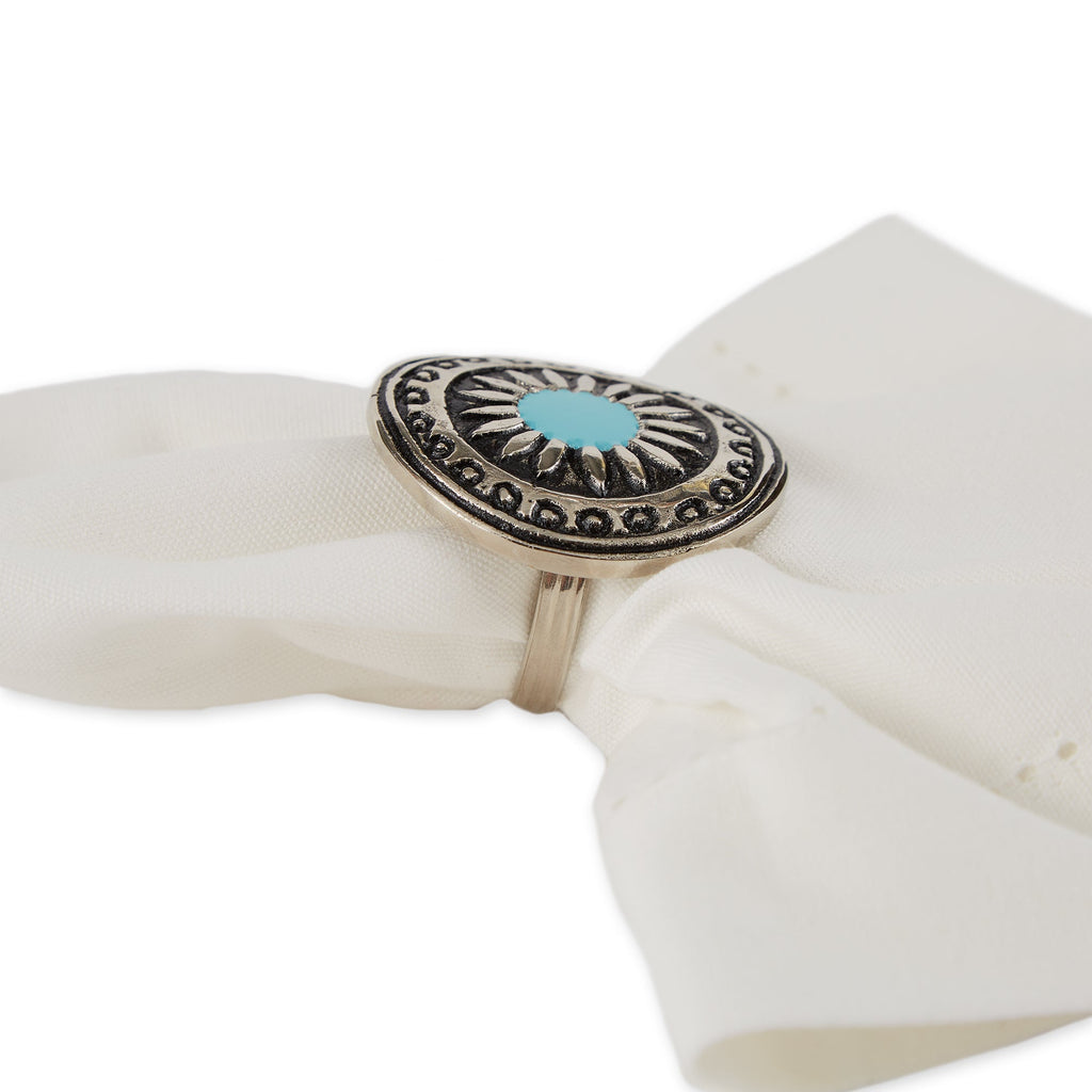 Turquoise Sun Napkin Ring