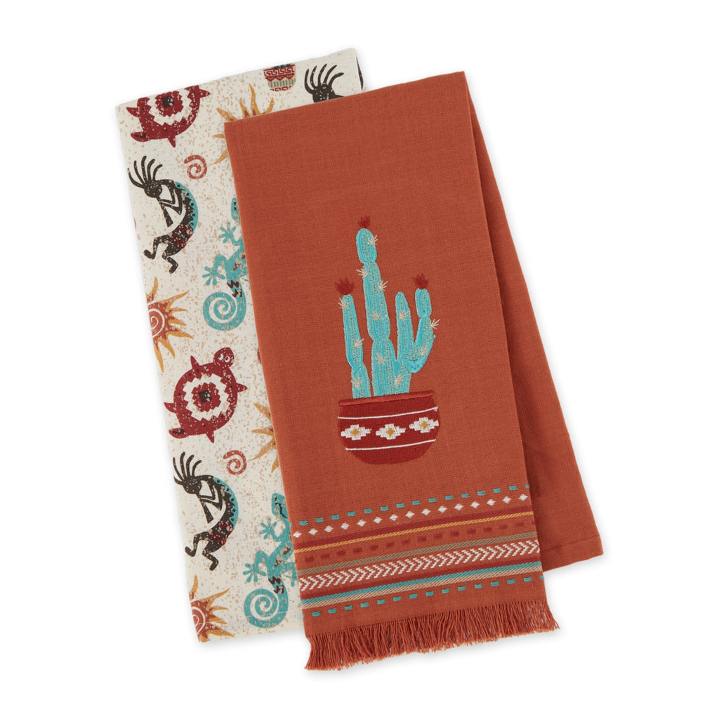 Desert Cactus Dishtowel Set Of 2