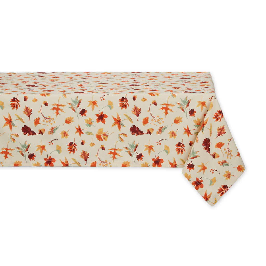 Fall Foliage Printed Tablecloth -  60 X 84"