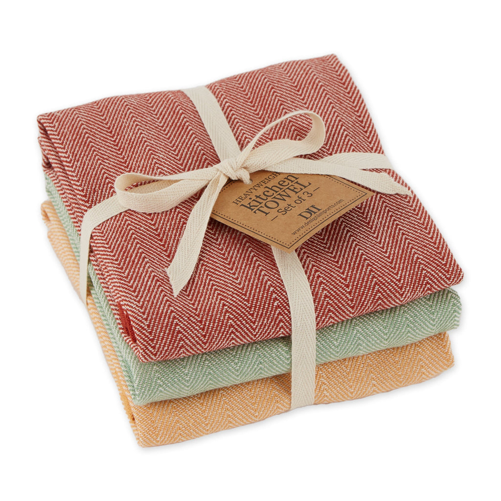 Herringbone Heavyweight Dishtowel Set Of 3