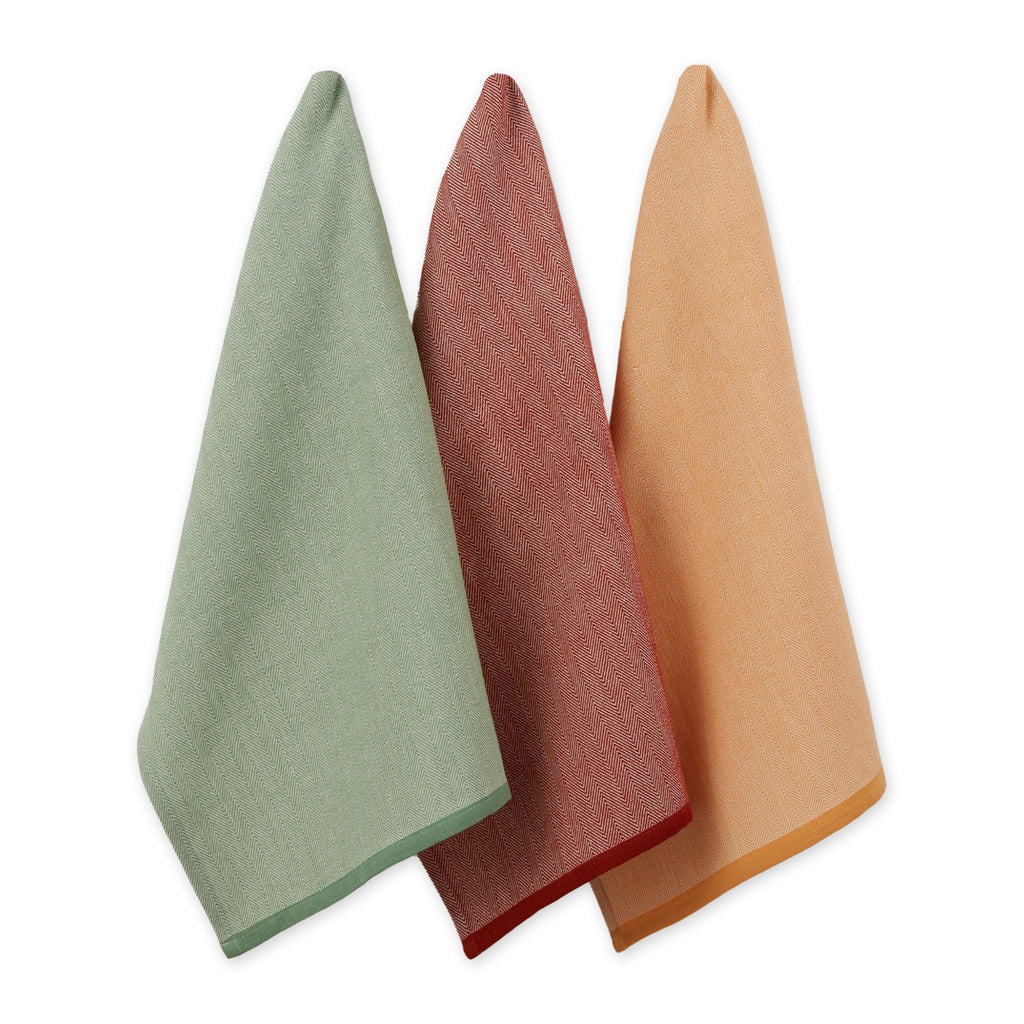 Herringbone Heavyweight Dishtowel Set Of 3