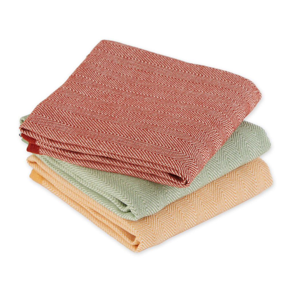 Herringbone Heavyweight Dishtowel Set Of 3