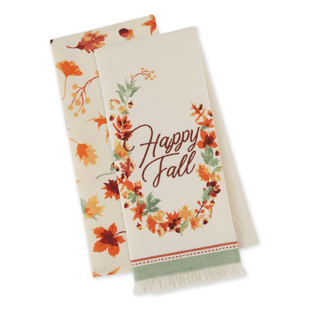 Happy Fall Dishtowel Set Of 2