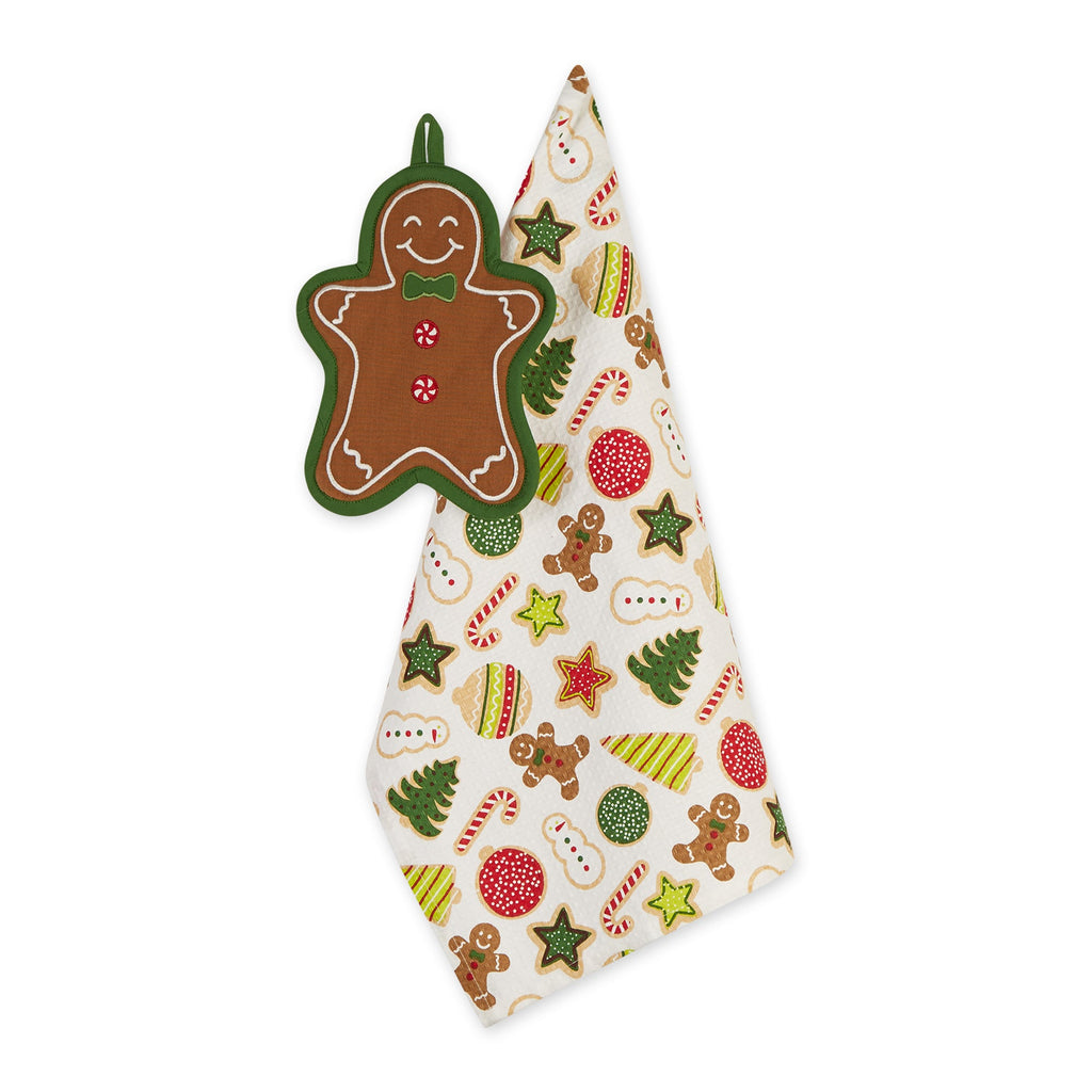 Jolly Gingerbread Man Potholder Gift Set