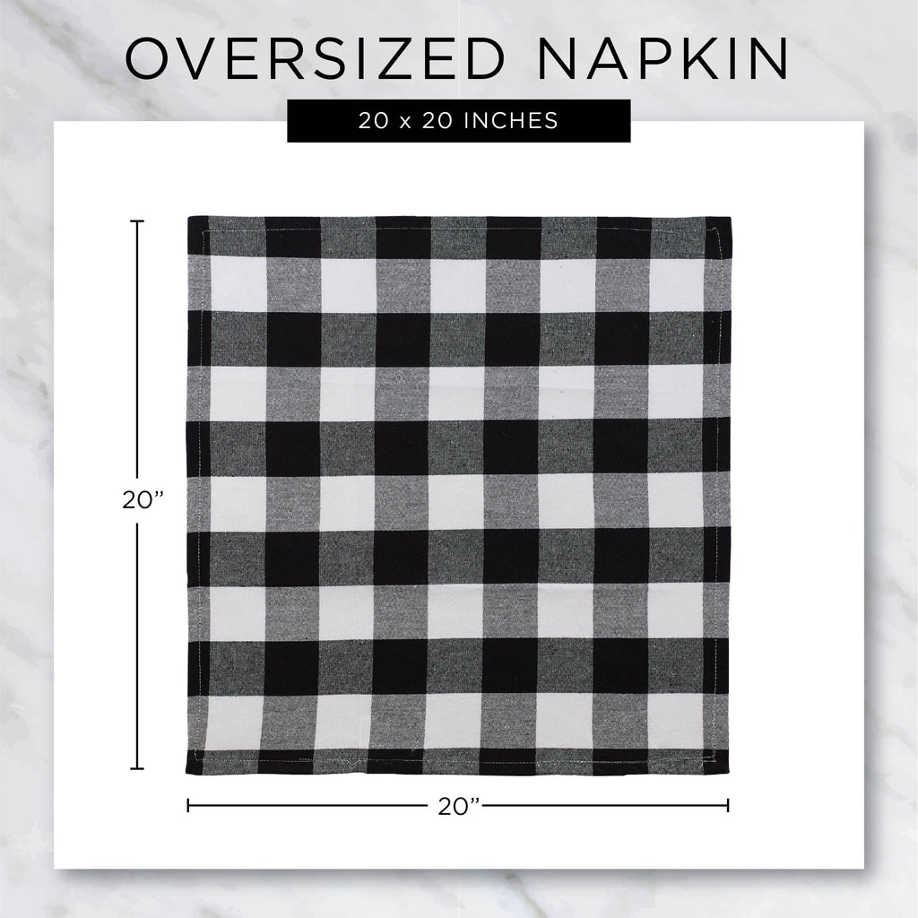 Holiday Houndstooth Plaid Napkin