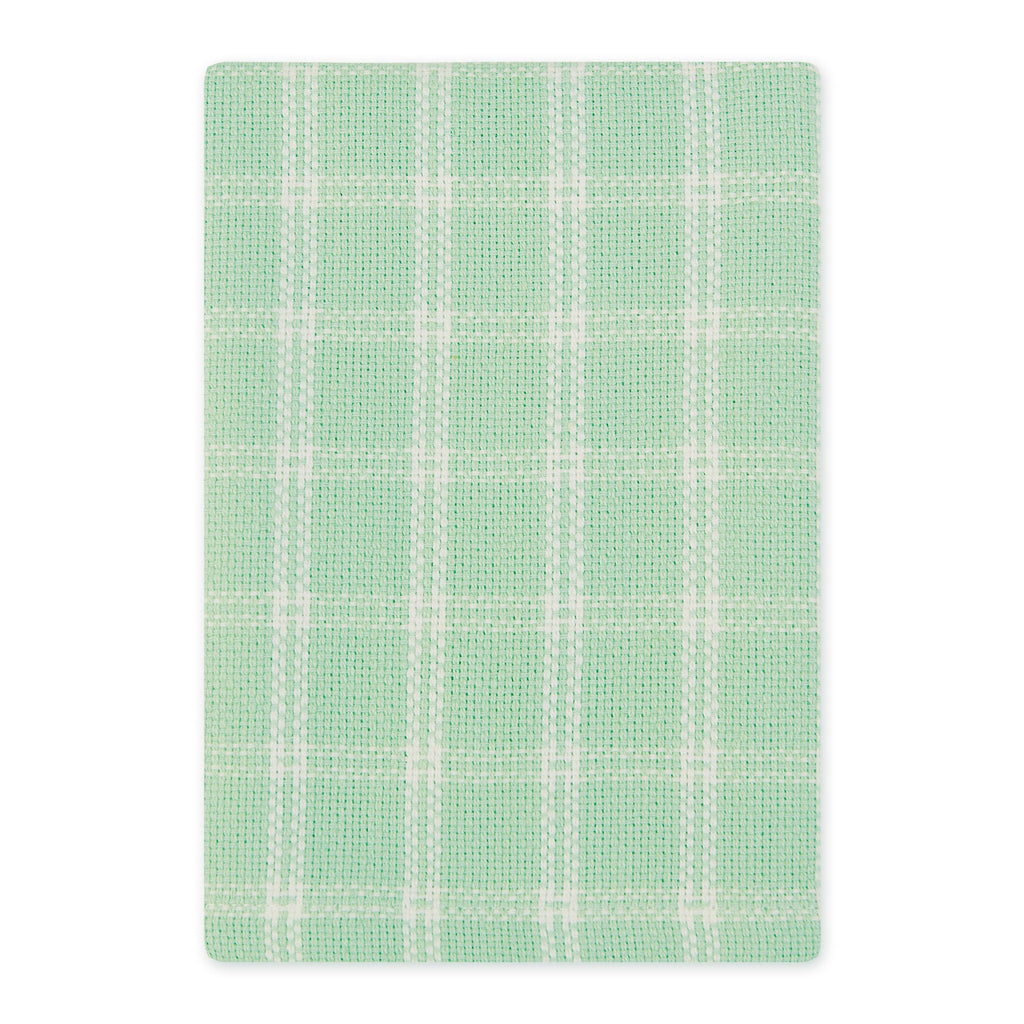Spring Windowpane Plaid  Heavyweight Dishcloth Set of 3