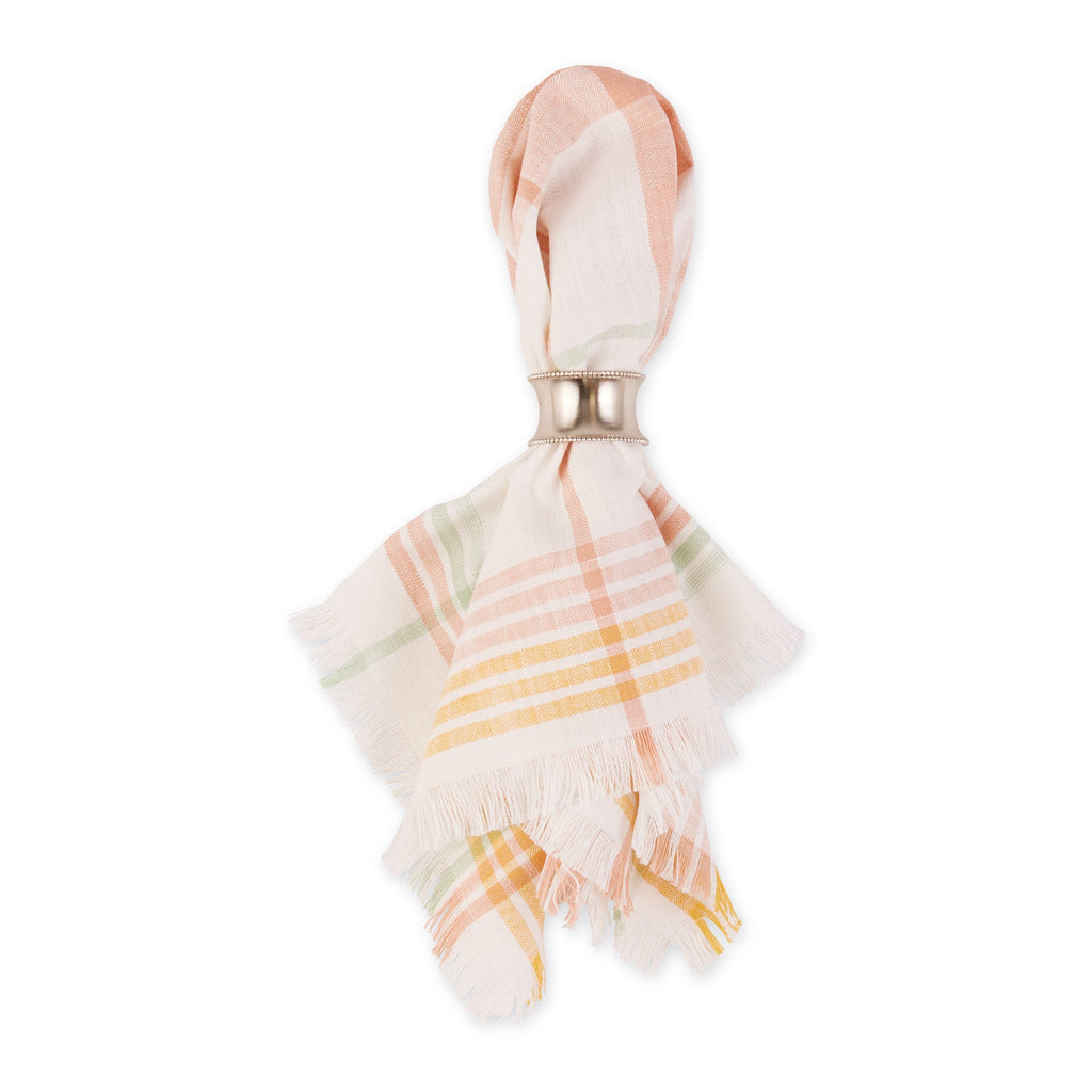 Happy Day Plaid Fringe Napkin