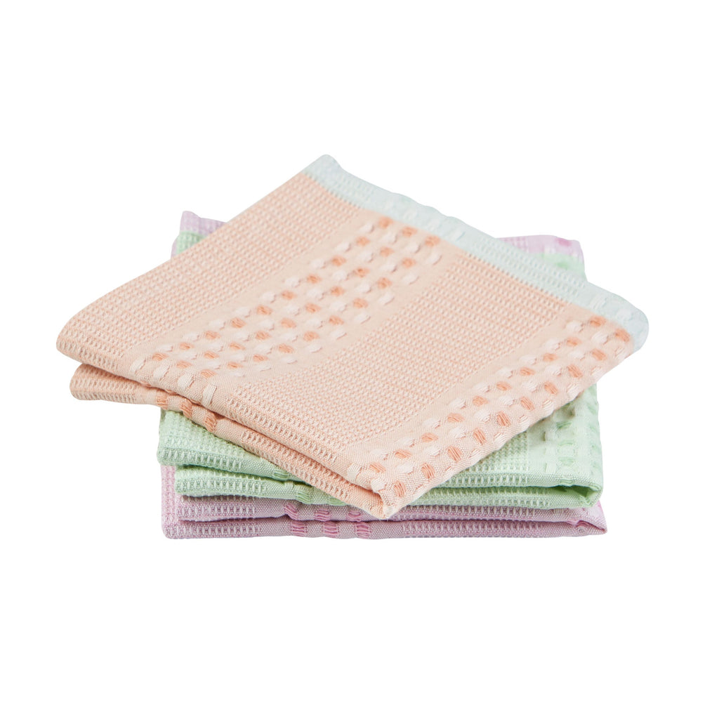 Happy Waffle Heavyweight Dishcloth Set of 3