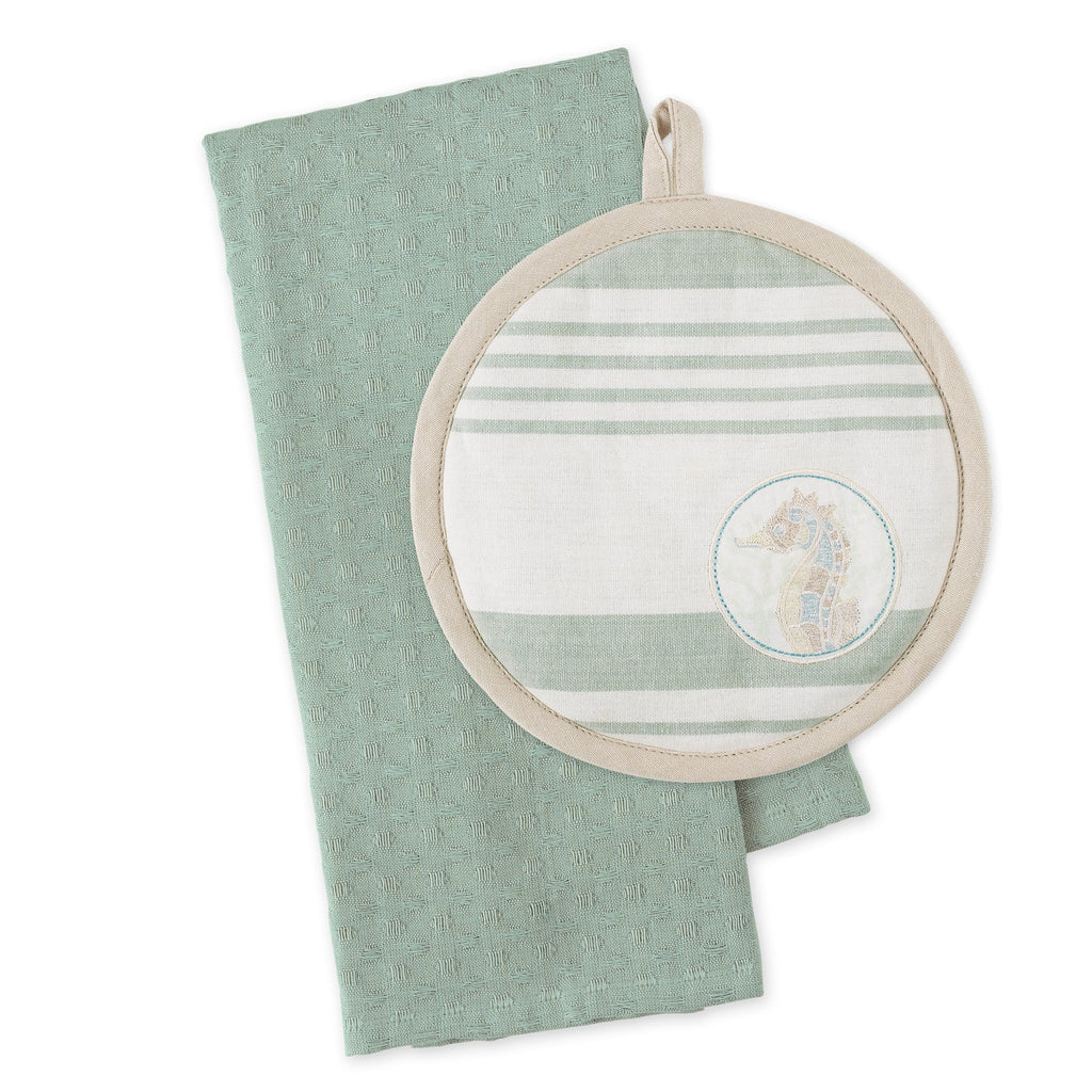 Seahorse Potholder Gift Set