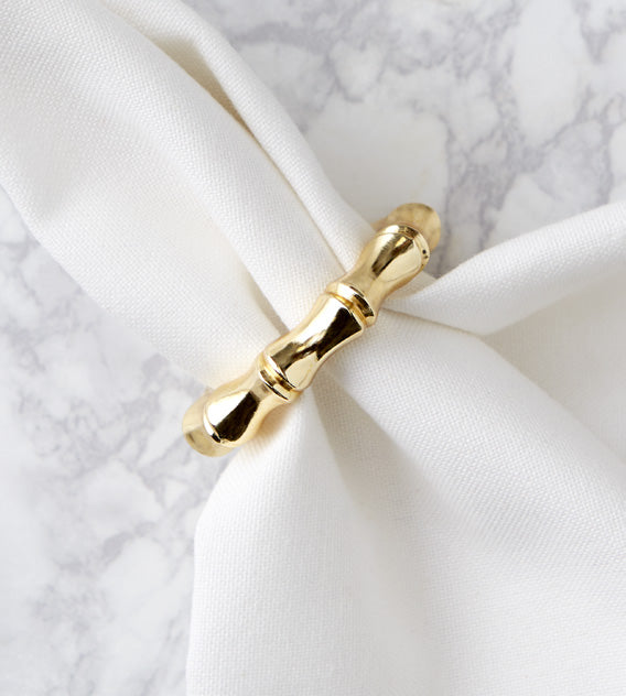 Gold Bamboo Napkin Ring