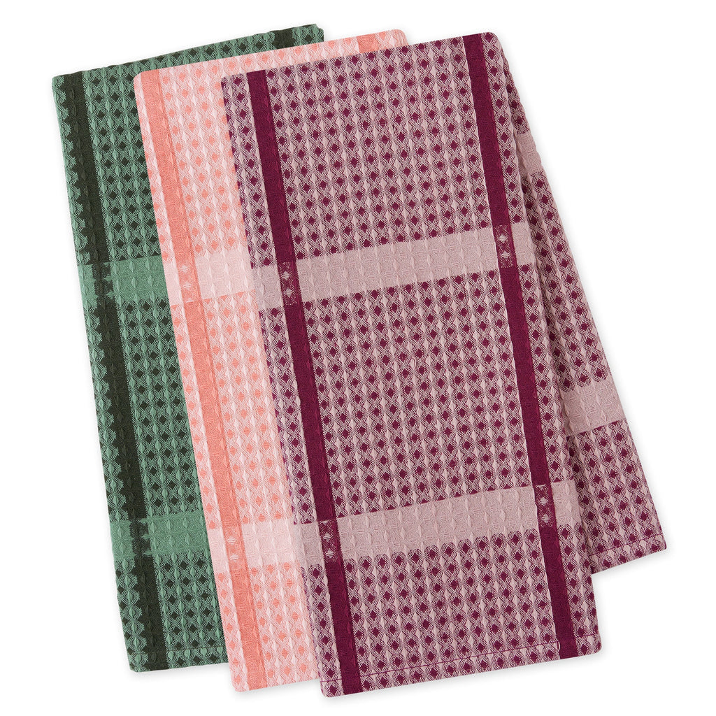 Villa Waffle Heavyweight Dishtowel Set of 3