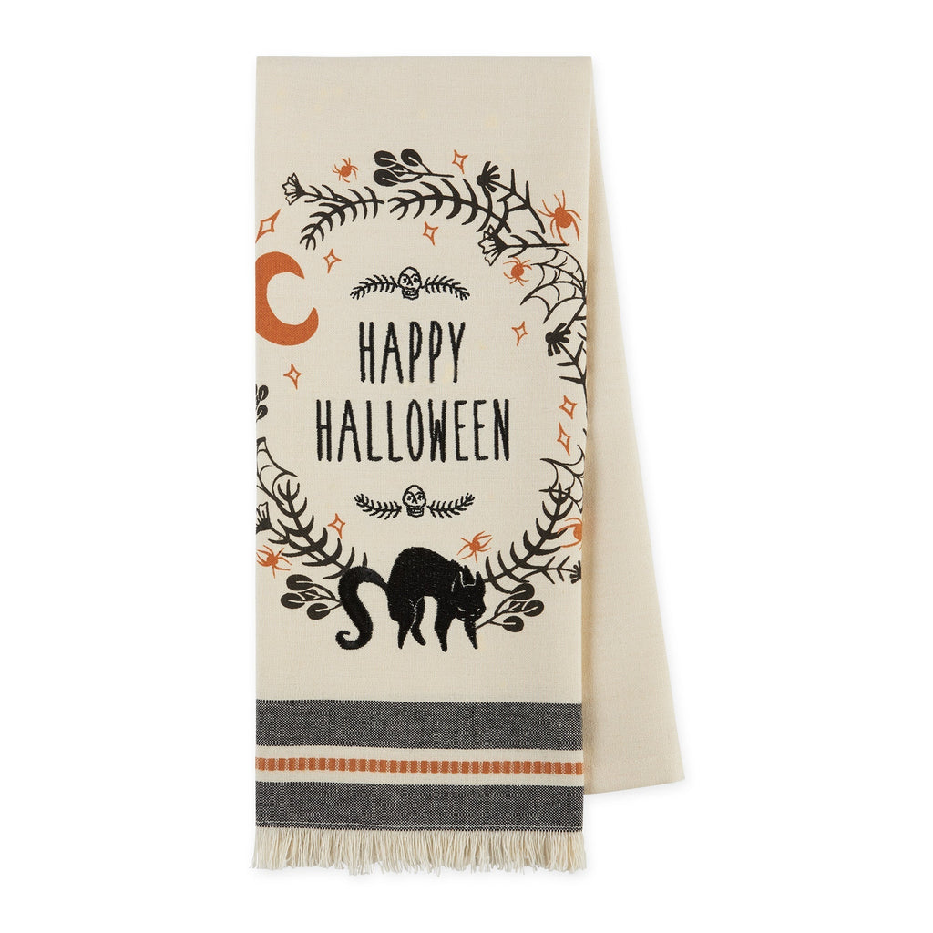 Happy Halloween Highly Embellished Dishtowel