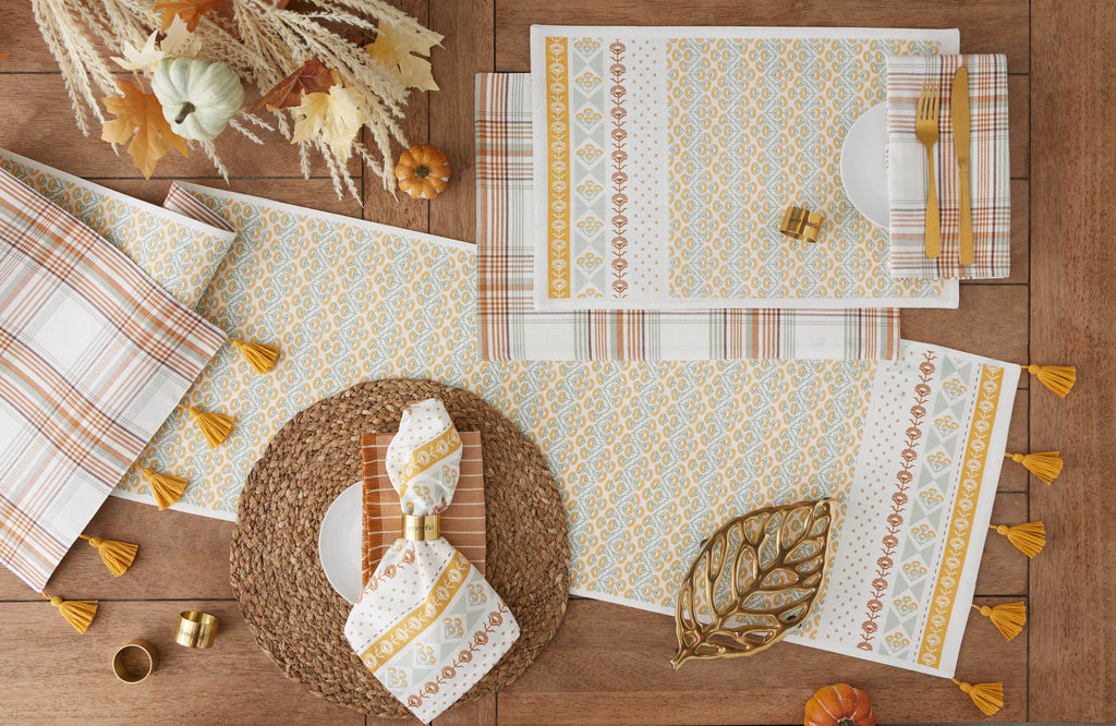 Golden Gardens Printed Table Runner