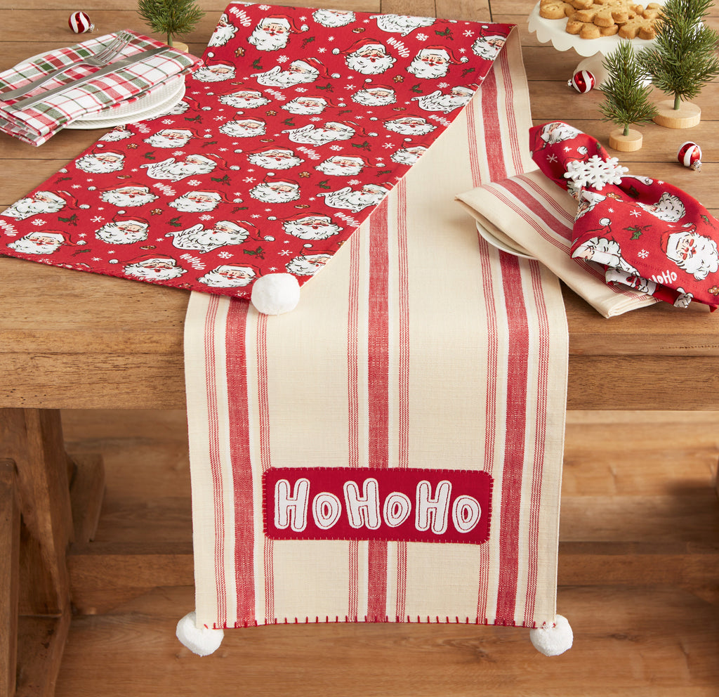 Ho Ho Ho Santa! Embellished Table Runner