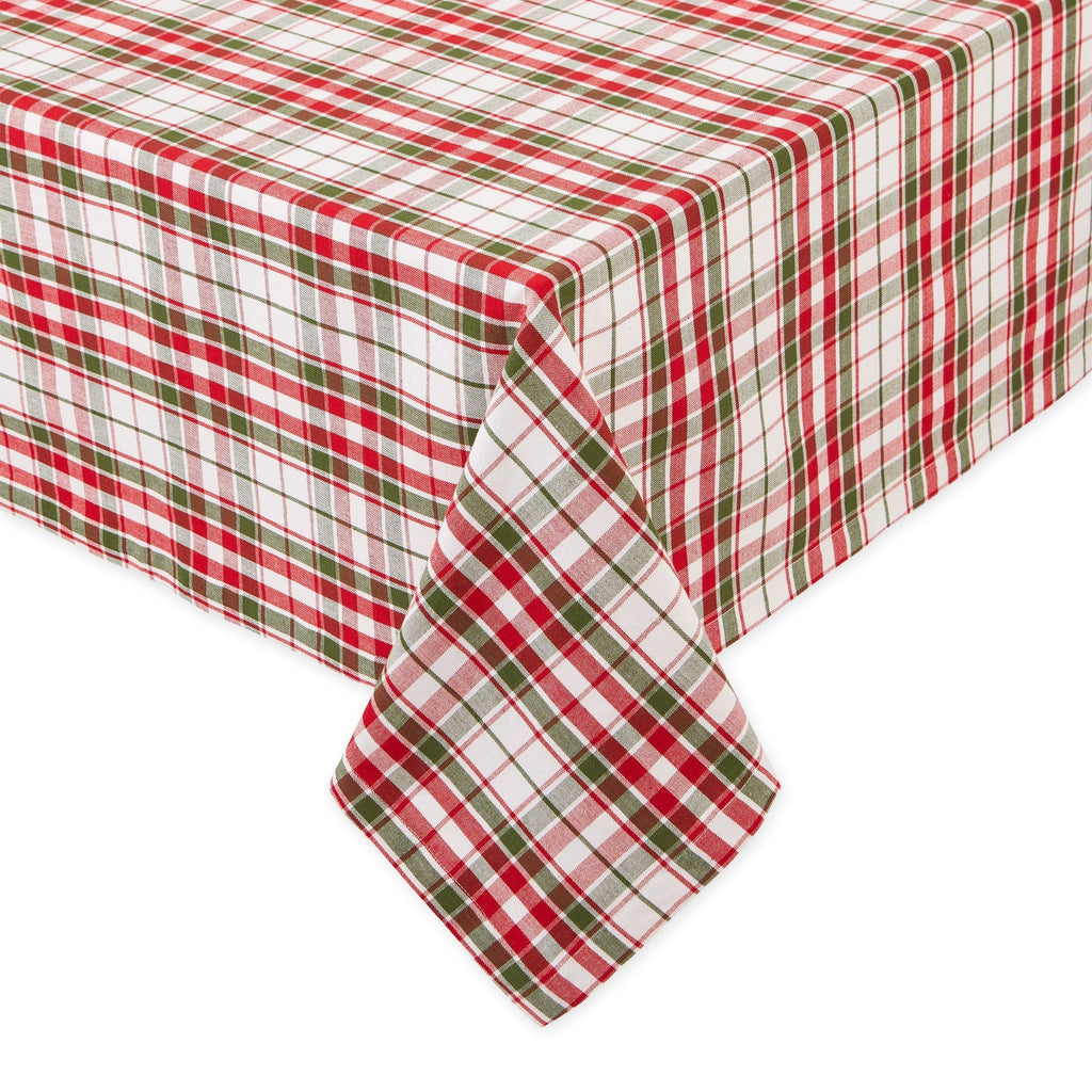 Holly Jolly Plaid Tablecloth 52 x 52"