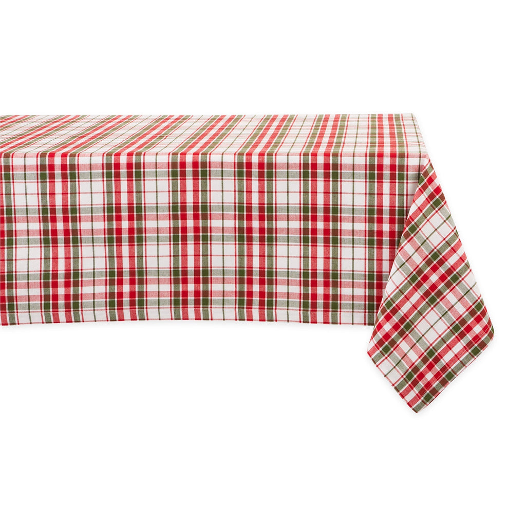 Holly Jolly Plaid Tablecloth 52 x 52"