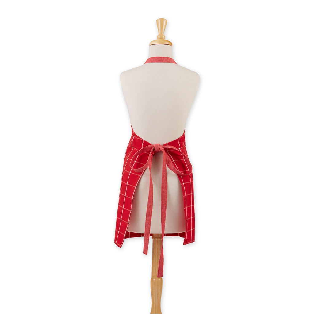 Red Cider Windowpane Apron