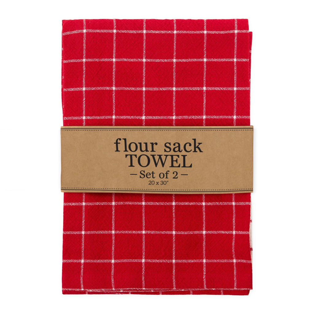 Red Cider Floursack Dishtowel Set of 2