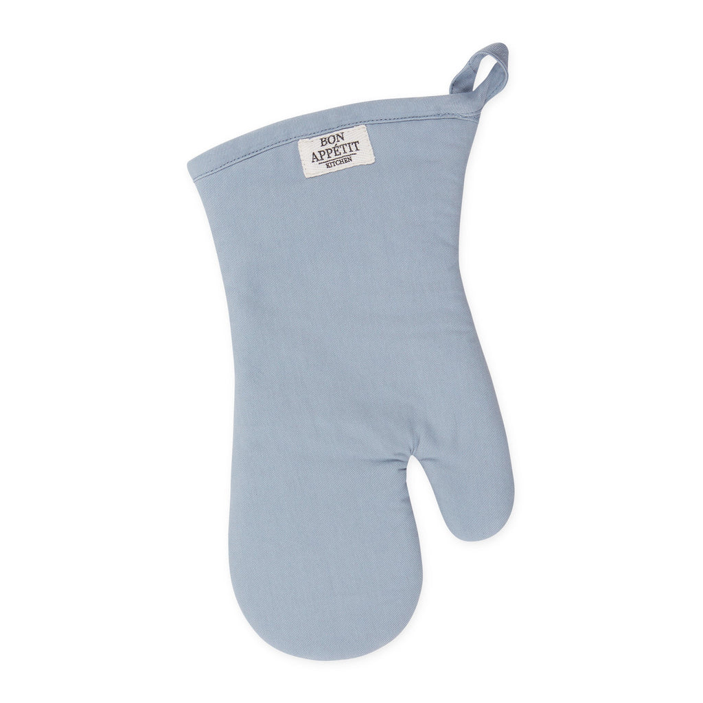 Dusty Blue Chino Oven Mitt