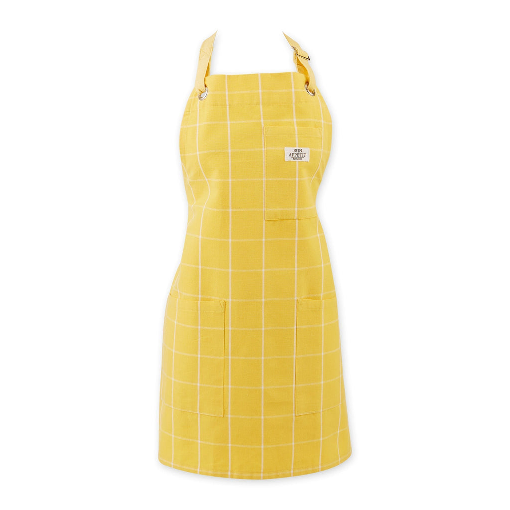 Yarrow Yellow Windowpane Apron