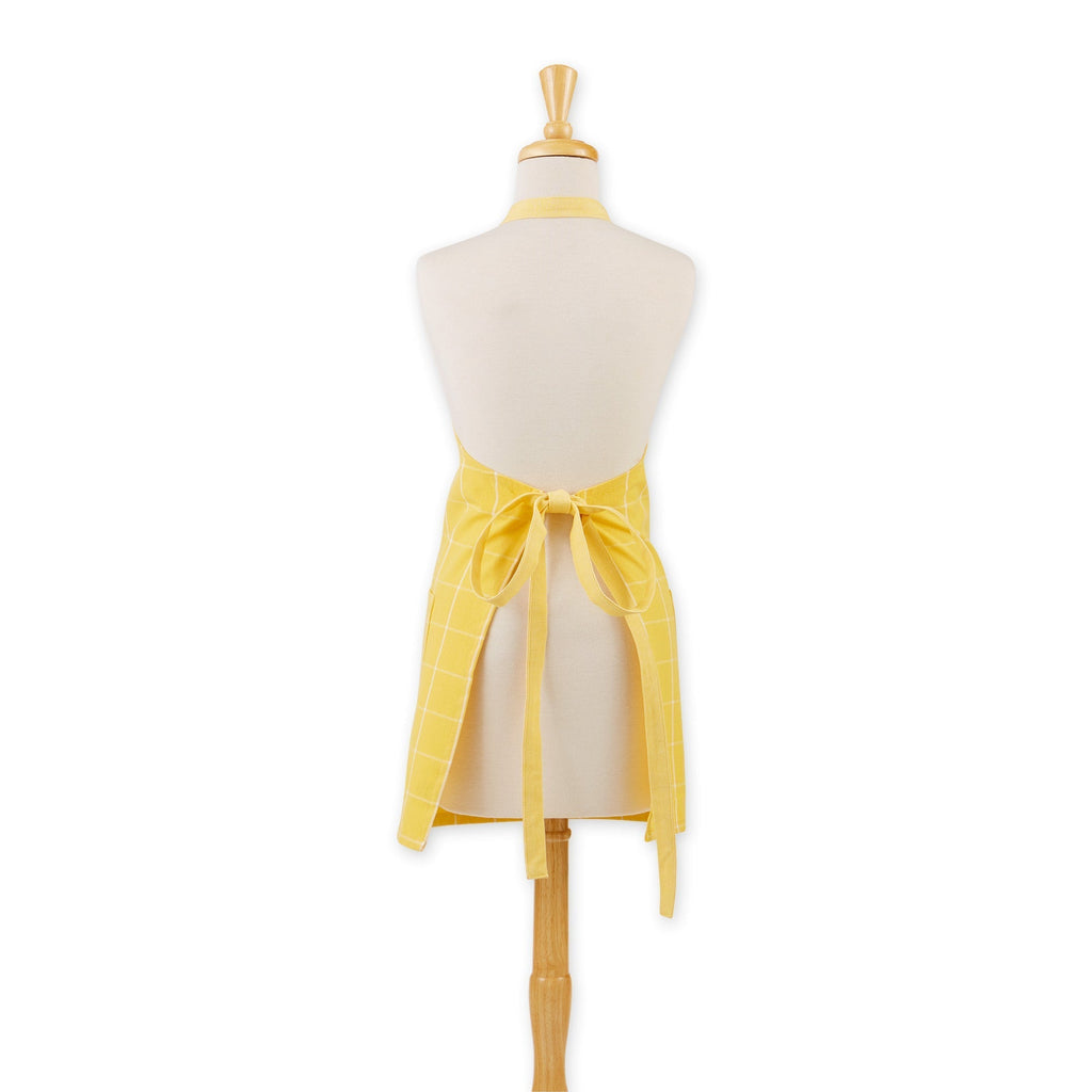 Yarrow Yellow Windowpane Apron