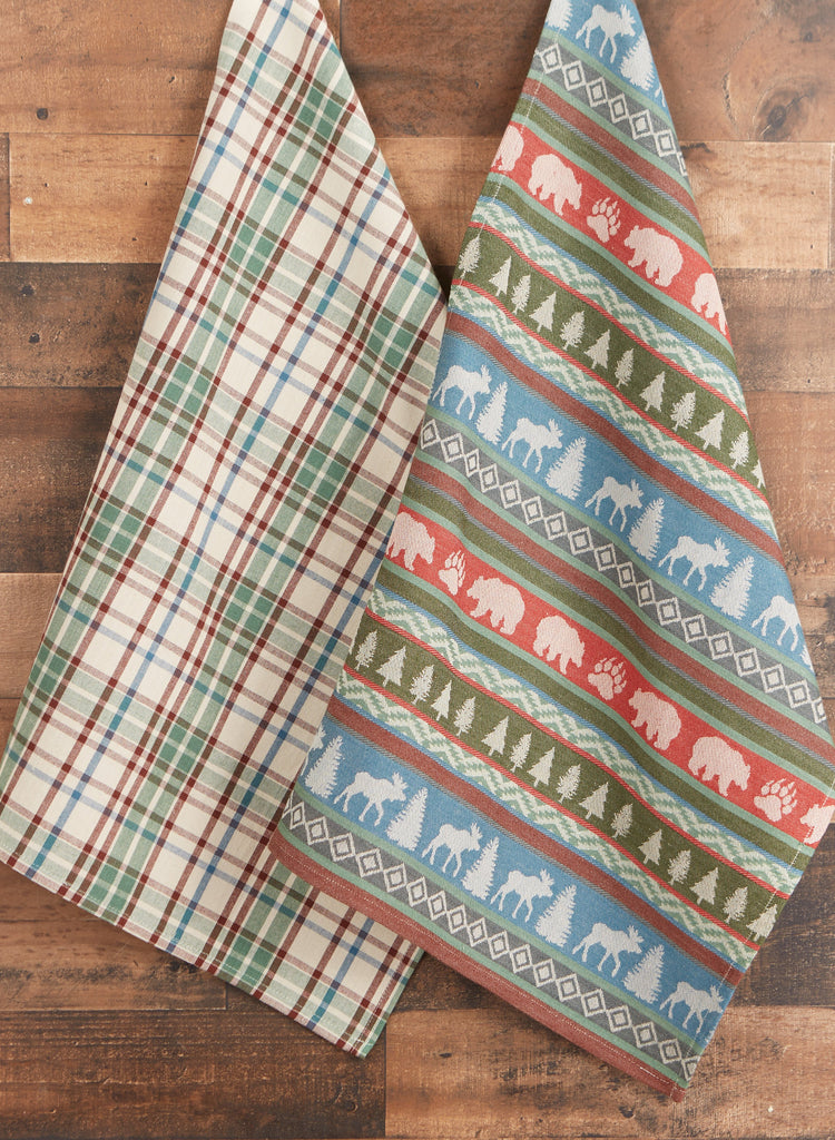 River Run Plaid Dishtowel