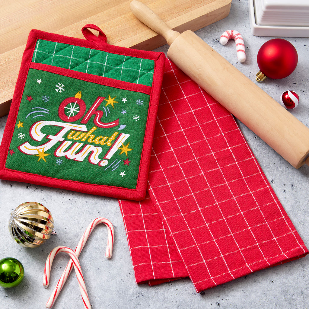 Oh What Fun Potholder Gift Set